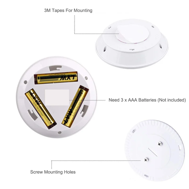 Battery Operated Puck Lighting Closets Lights LED Dimmable Under Cabinet night Light with Remote Control for Wardrobe kitch