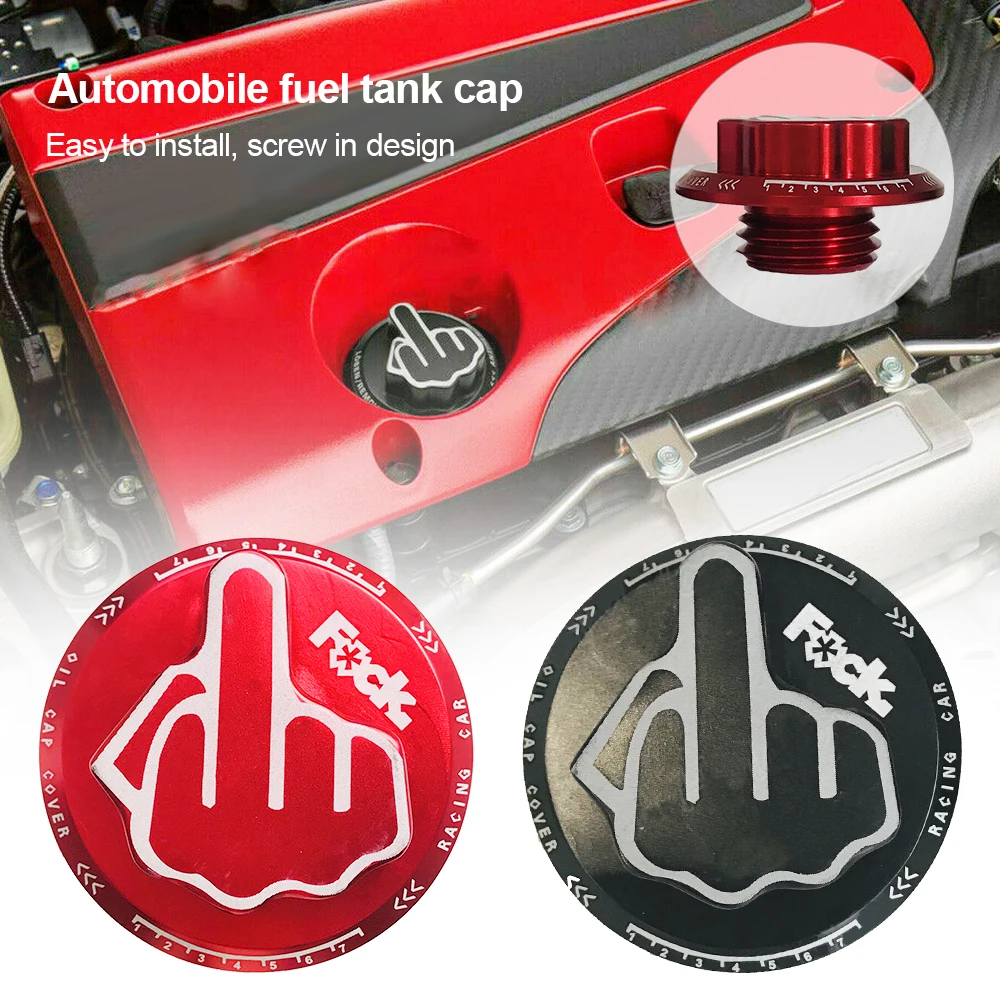 

JDM Screw-In Middle Finger Oil Filler Tank Cap Valve Cover For Honda Acura Civic