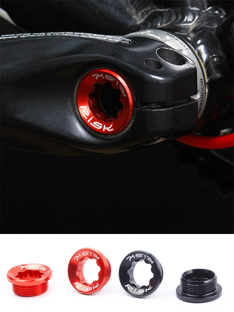 AliExpress RISK M20 Bottom Bracket Bolts Chain Wheel BB Crankset Cover Caps Aluminum  MTB Bike Shaft Crankset Crank set Fixing Screws Part
