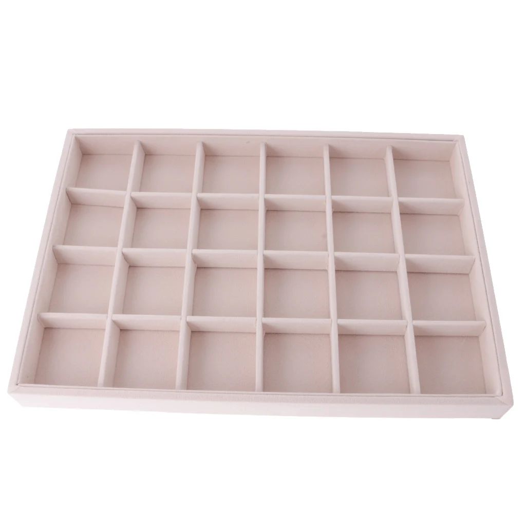Velvet Jewelry Box Ring Earring Necklace Pendant Bracelet Display Organizer Box Tray Storage Showcase Holder Jewelry Display Cas