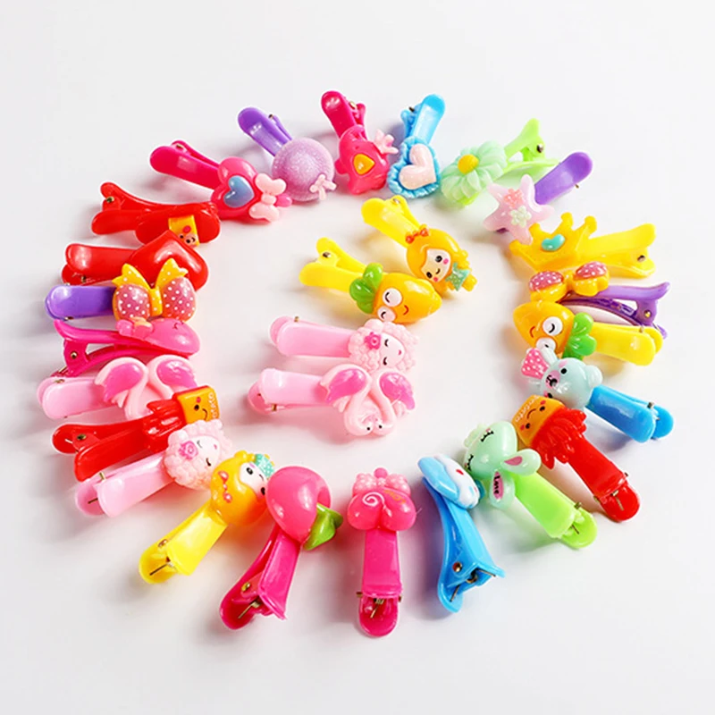 10 pieces Cute Candy Color Pet Dog Hair Accessories Plastic Duck Clip Small Dog Hair Clips Christmas Gift For Pet