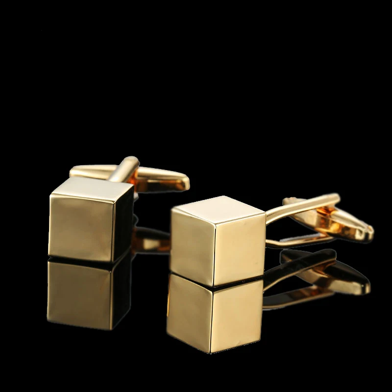 Summer new high quality brass plated 18K Gold luxury gold Cufflinks classic style fashion men\'s French shirt cufflink man gift