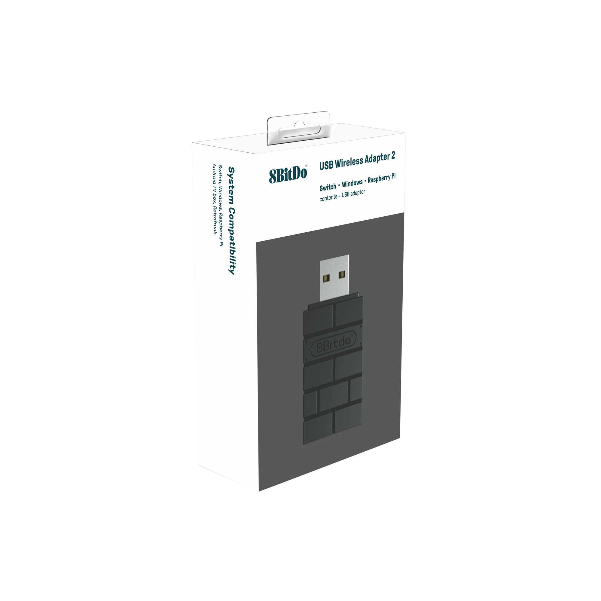 8bitdo-Adaptador USB inalámbrico para Windows, Mac, Raspberry Pi, Lite, NS, OLED, compatible con mando de PS3, PS4 y PS5