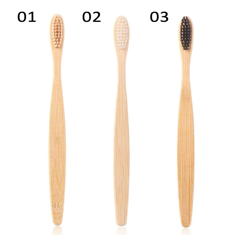 Bamboo Products Oral Care Rainbow Multi-colors Eco-Friendly Teeth Brush Soft Fibre Hair Bamboo Toothbrush