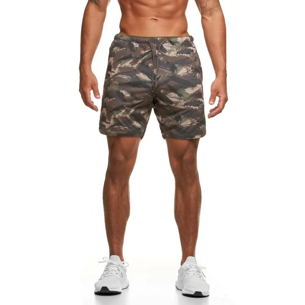 Summer Men Casual Shorts Drawstring Plus Size Camouflage Male Shorts Loose Fashion Sport Shorts Daily Wear