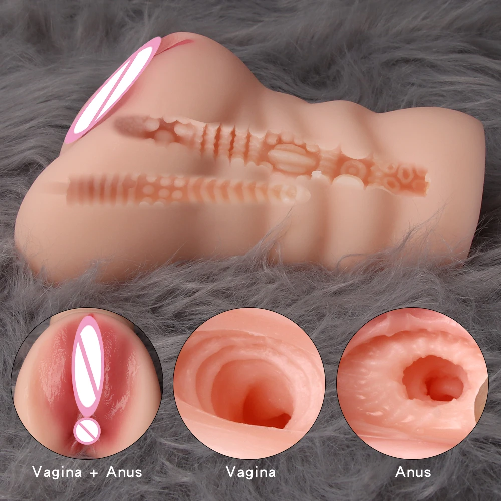 Vagina Real Pussy Male Masturbator Goods For Adults Realistic Silicone Sexy Vaginal Pocket Pusssy Masturbation Sex Toys For Men