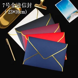 A5 Envelopes Wedding Invitation Hot Stamping #7 23cmx16cm Envelope Bag For Ducements, Photo Storage 20pcs