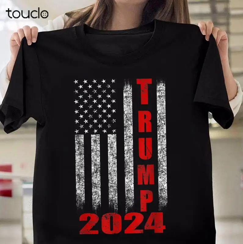 

Trump 2024 American Flag Gift T-Shirt For Men Women