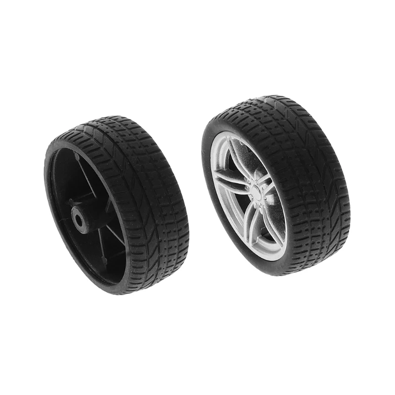 4pcs Simulation Rubber Wheel Tire Wheel Toy Model DIY RC Spare Parts