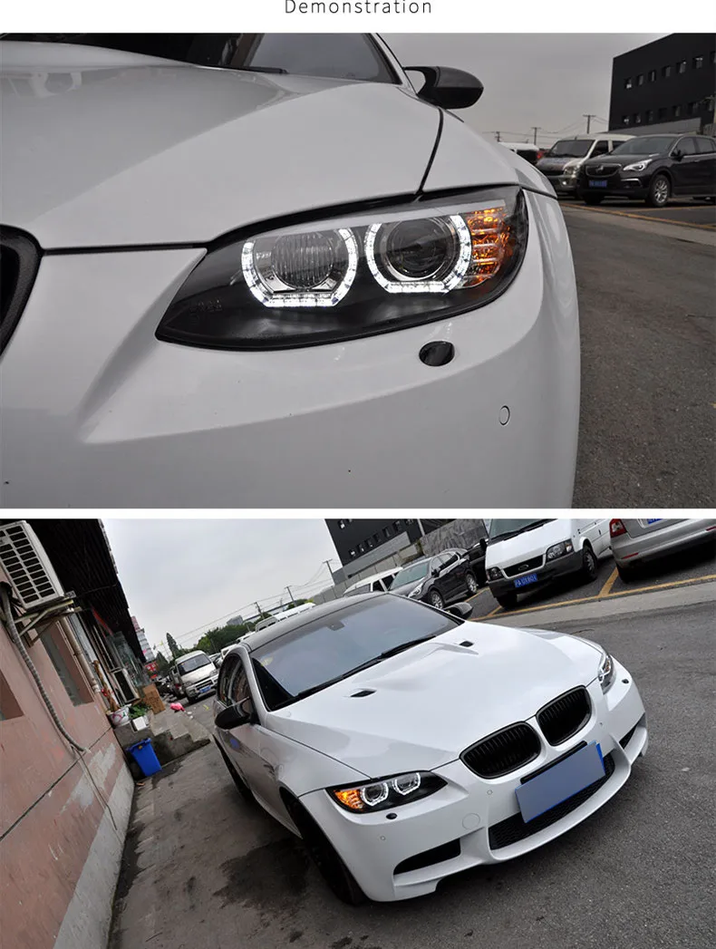 Led Headlight Daytime Running DRL for BMW 3 series M3 E92 E93 Angel eye turn signal Автомобильные лампы