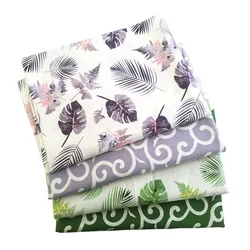 50*160CM Banana Leaf Printed Cotton Fabric Tablecloth Leaves Vine Fabric Home Pajamas Cotton Clothes Cotton Twill Surface