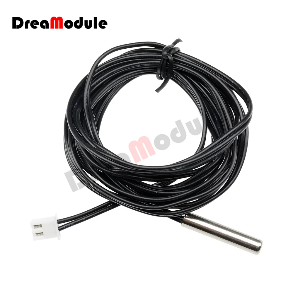 

0.5/2/3M Waterproof NTC 10K 1% 3950 100M 200M Thermistor Accuracy Temperature Sensor Wire Cable Probe For Arduino W1209 W1401