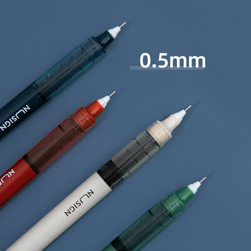 0.5mm Extra Fine Point Quick-Drying Ink Rolling Ball Pens Gel Pen Stationery