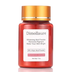 50g Dimollaure  Pure 99% Kojic Acid Powder Whitening Cream Skin Care Remove Freckle Melasma Acne Spots Pigment Sunburn Melanin