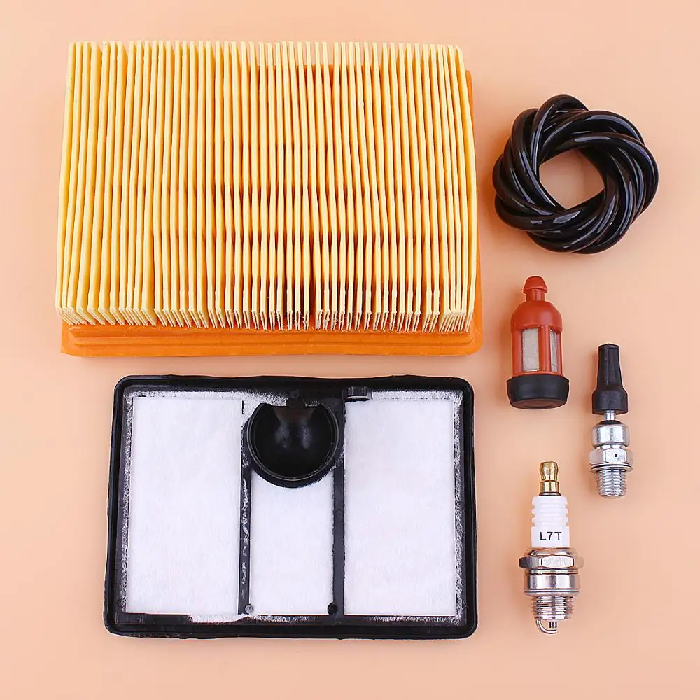 Air Filter Cleaner Combo For Stihl TS700 TS800 Concrete Cut Off Saw Fuel Filter Line Spark Plug Decompression Valve Kit