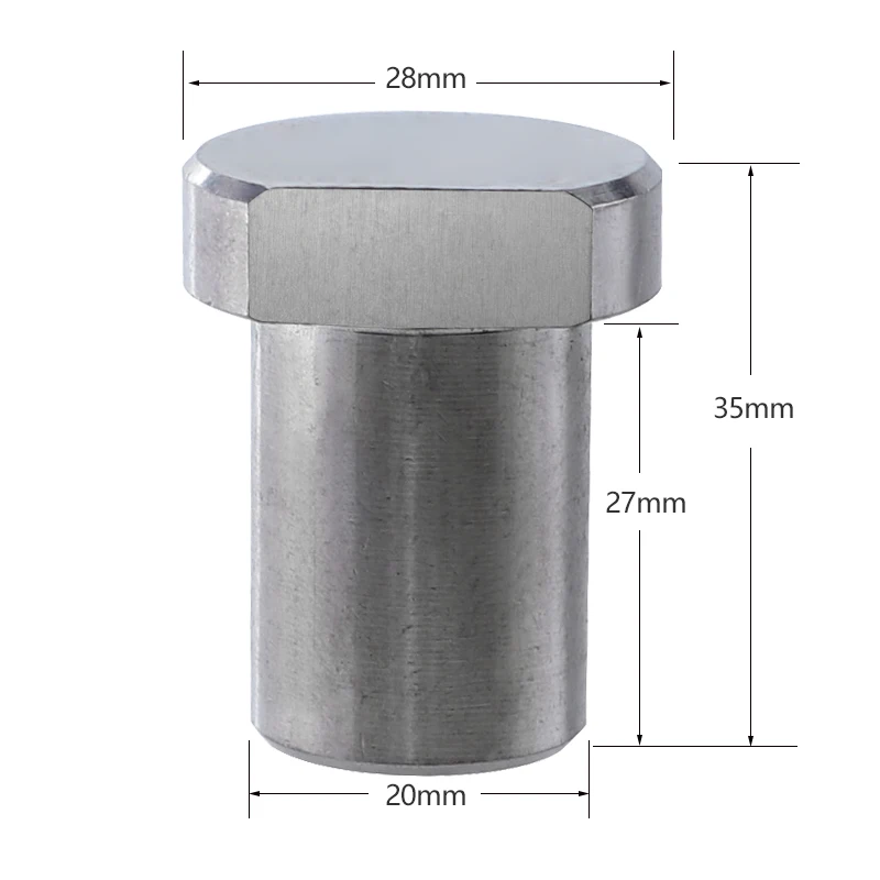 1pcs 20mm Workbench Stop Stainless Steel  Limit Tenon Block Fix Woodworking  for Table Accessories