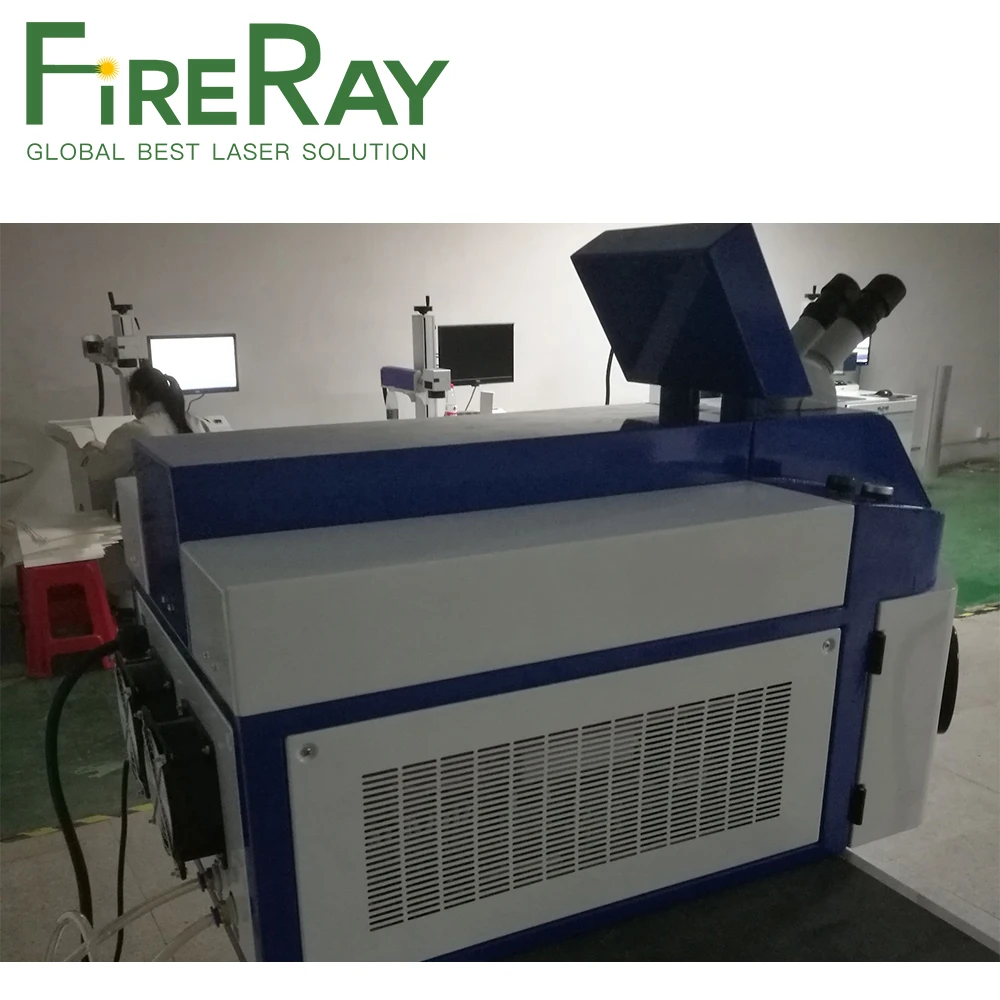 FireRay سطح المكتب 100 واط YAG مجوهرات بقعة لحام مجوهرات YAG آلة لحام بالليزر لخواتم الفضة والذهب المعلقات أسنان
