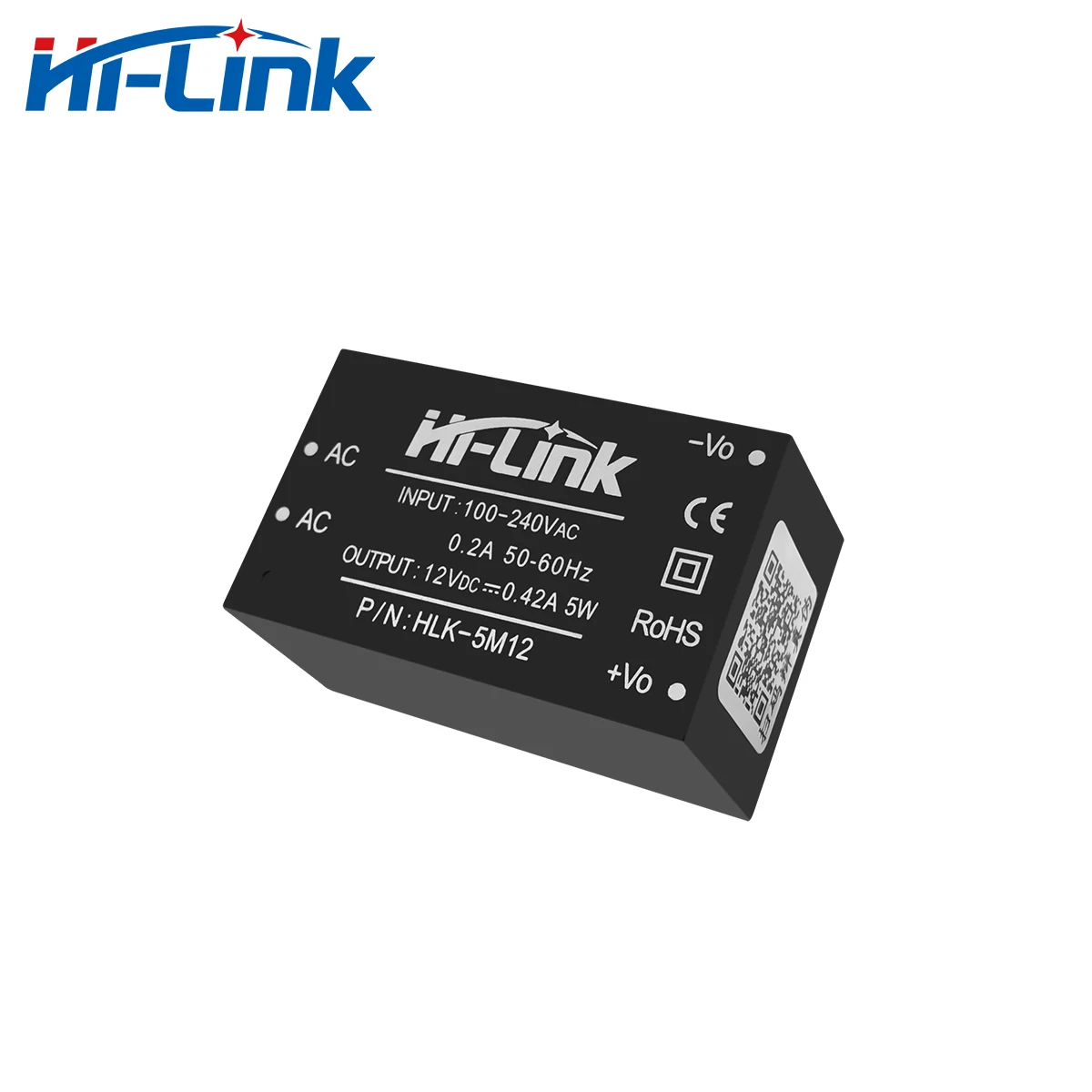 Free Shipping 5pcs/Lot Shenzhen Hi-Link 220V to 12V 5W Original Household Switching Power Supplier AC DC Converter HLK-5M12