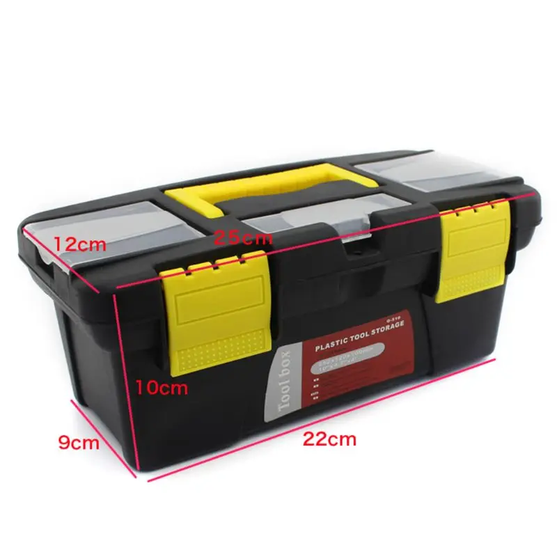 Portable Hardware Storage Box Repair Tool Box Case Multi-Function Home Toolbox 37MD