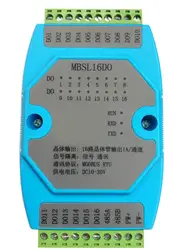 16DO Module 16 channels Digital Isolated Output Module NPN Transistor Open Collector Output Module RS485 MODBUS RTU