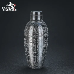 450ml Carven Engraving Vintage Bar Shaker Stainless Steel Cocktail Boston Bar Shaker Bar Tool