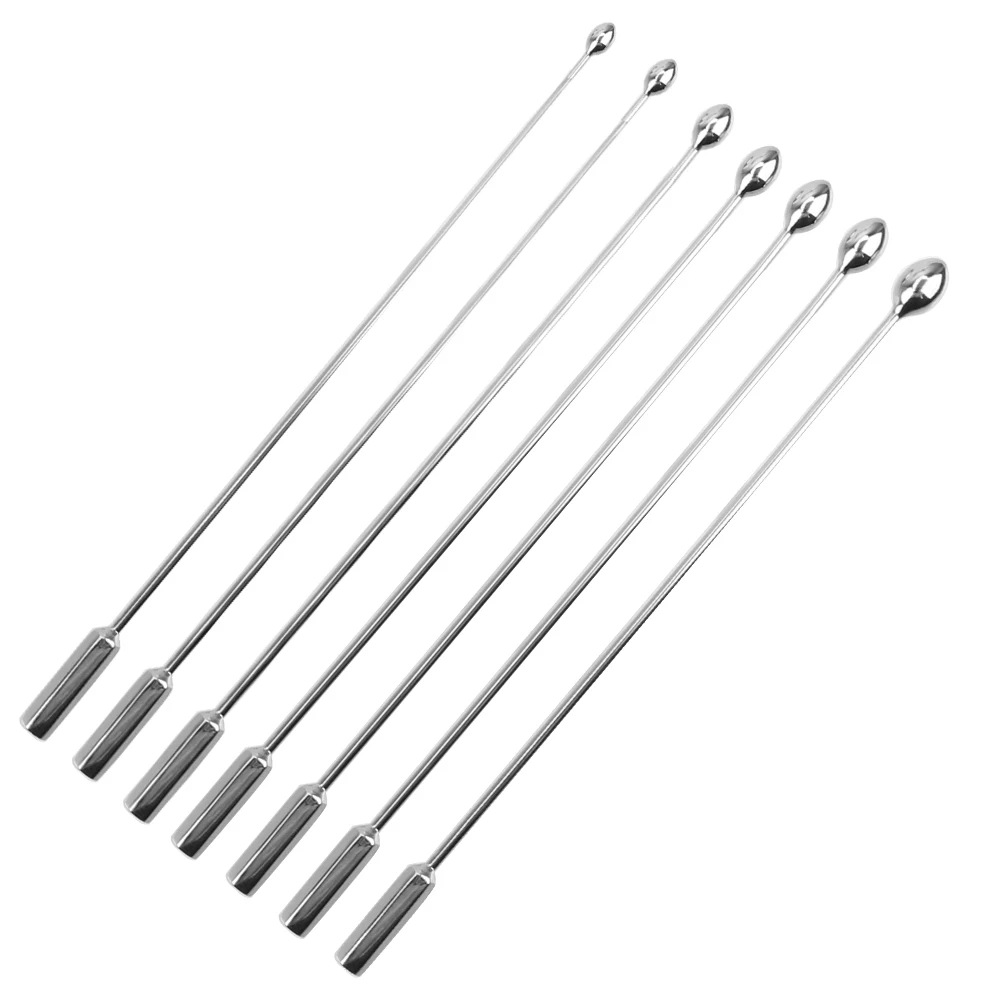 6-12mm Metal Stick Urethral Sounding Sex Toys For Men Penis Plug Urethra Sounds Cock Trainer Medical Male Masturbator Erotic Set