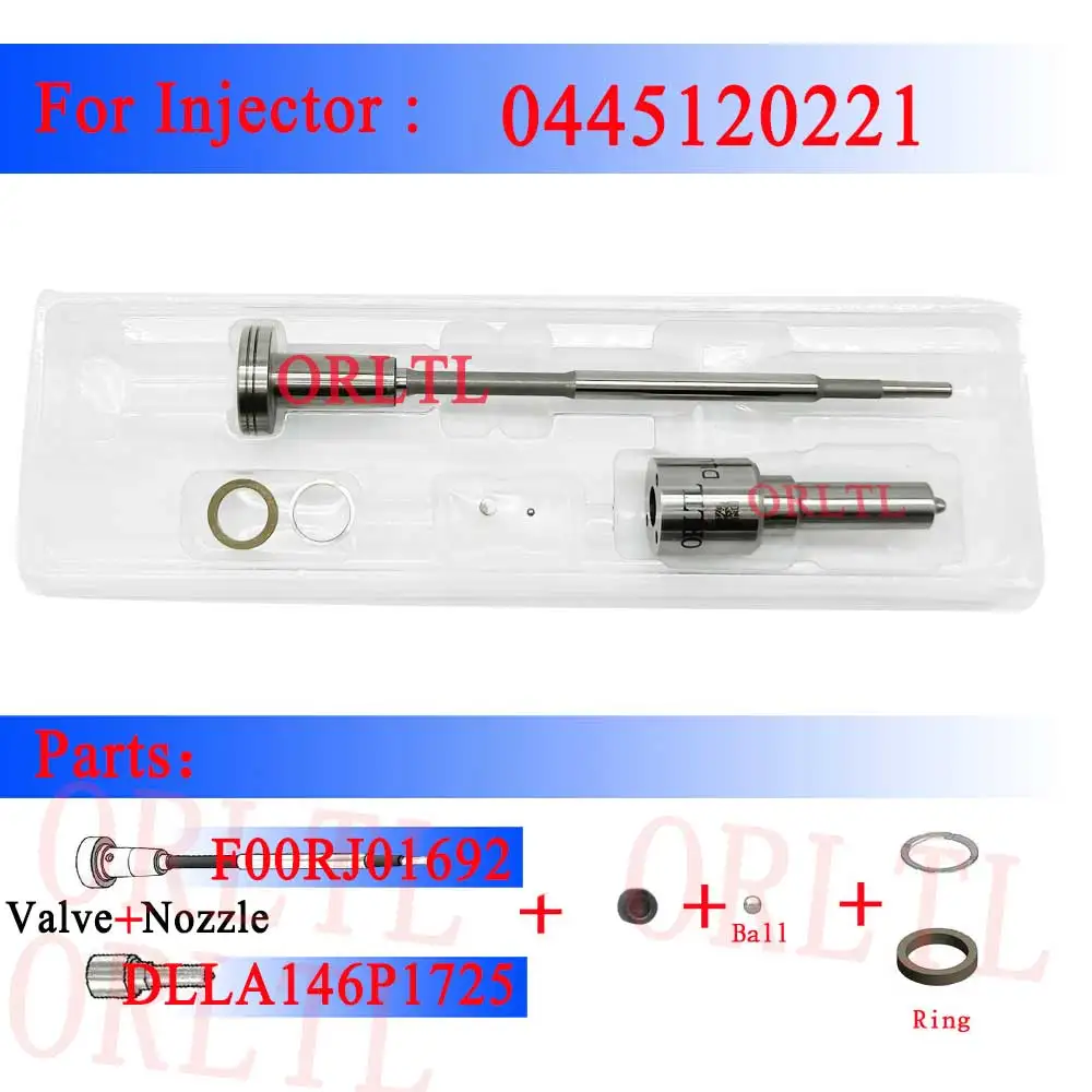 

DLLA146P1725 F00RJ01692 diesel common rail injection repair kit Overhaul Kit F 00R J03 487 for injector 0445120220 0445120223