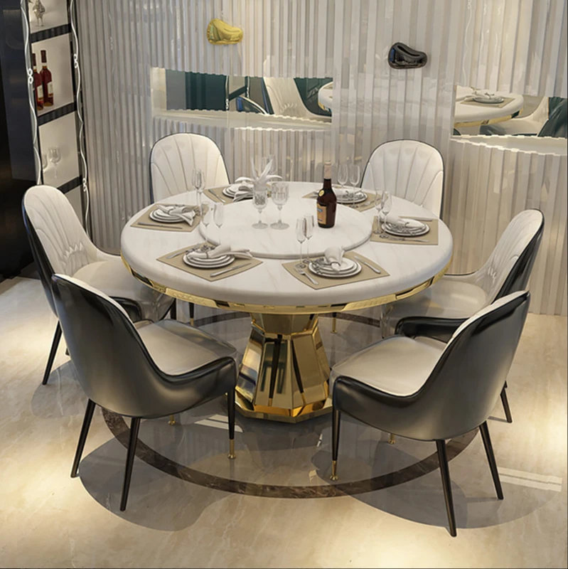 

Marble dining table and chair combination round table dining table round table dining table