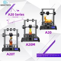 Geeetech Diy 3d printer kit A20 A20M A20T Dual z-axis Break-resuming Filament Detector Function professional housing machine DIY