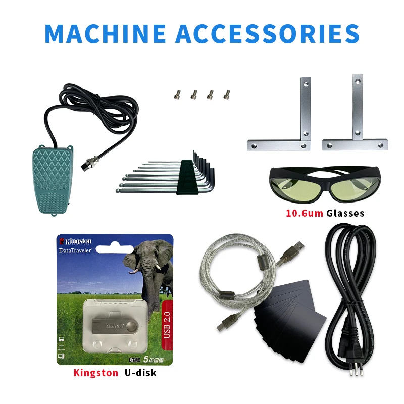 Mesin penanda Laser serat 20W 30W 50W sumber Laser Raycus bjcz pengukir kartu ABS logam pemotong baja tahan karat emas perak
