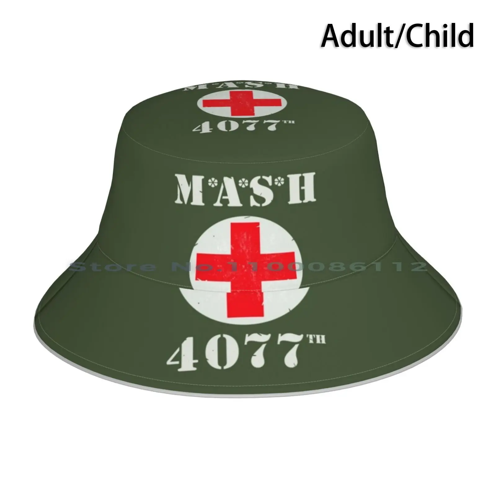 Mash 4077th Distressed Look Bucket Hat Sun Cap Mash Mobile Army Series Alan Alda M A S H 4077th Hawkeye Usa United States