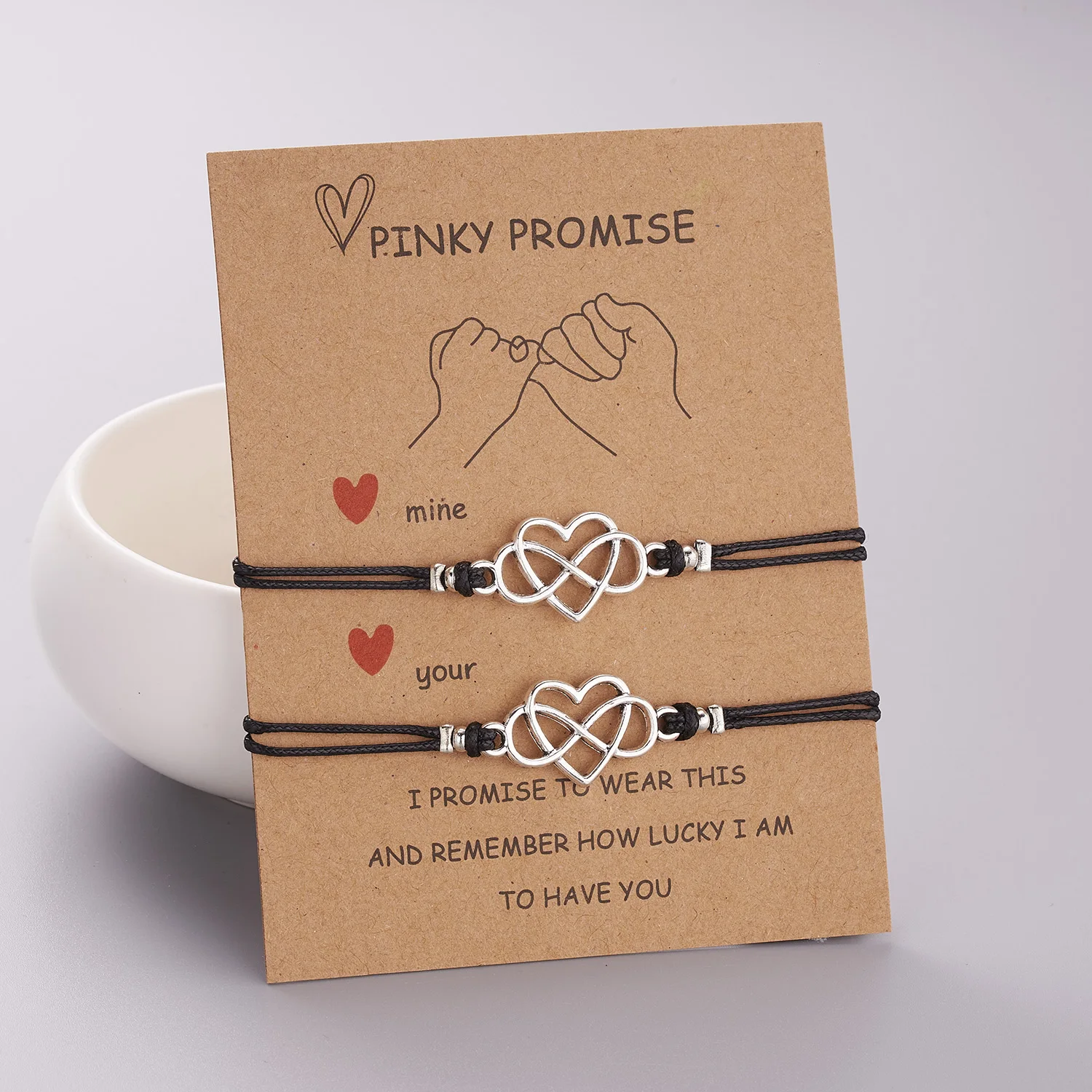 2 teile/satz Charme Paar Freundschaft Armband Liebe Herz Daisy Vulkanischen Stein Perle Armreifen Armband Für Frauen Männer Glück Merk Schmuck – Detail 26
