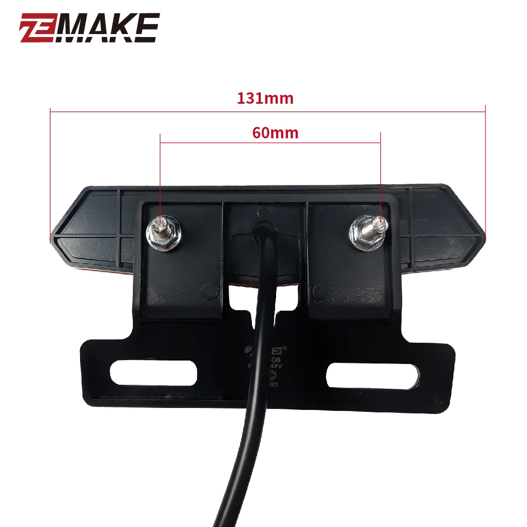 ZEMAKE Electric Bike Front and Ebike Rear Light Set Input 12V 24V 36V 48V 60V Built-in Speaker E-Bike Headlight And Tail Light