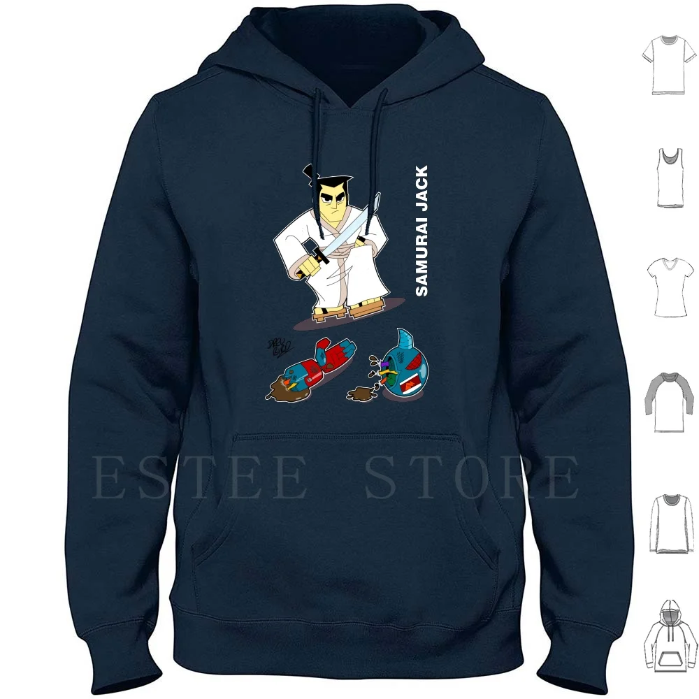 Jack Hoodie Long Sleeve Jack Ronin Japan Aku Hero Time Travel Portal Genndy Tartakovsky Cartoon