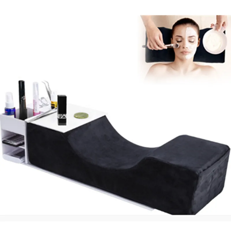Professional Eyelash Extension Pillow Soft Grafted Eyelashes Special Flannel Pillows For Beauty Salon Use Support USB Table Lamp