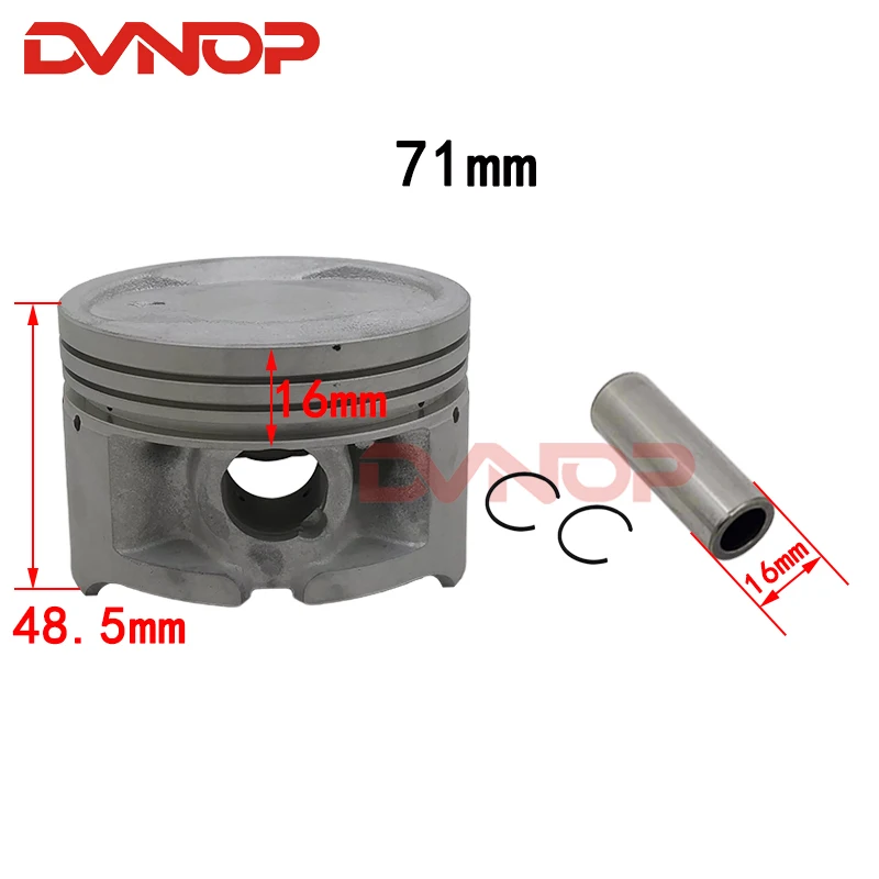 JS171fmm Piston Set 71mm With Piston Ring Pin For Jianshe ATV250 Loncin 250-F