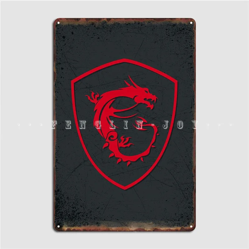 Msi Gaming Metal Sign Kitchen Plaques Wall Pub Custom Tin Sign Poster