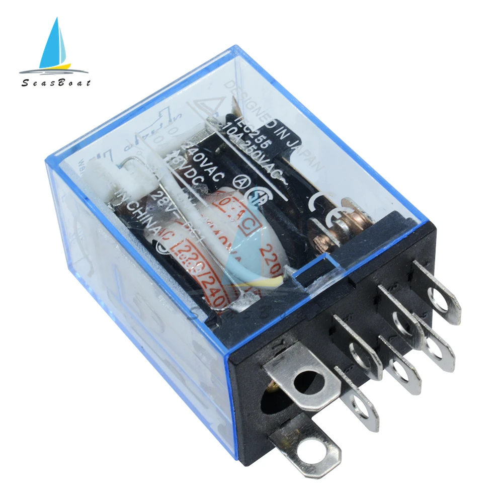 AC 220V DC 12V 24V LY2NJ HH62P Electronic Micro Mini Electromagnetic Relay 10A 8PIN Coil DPDT Coil Power Relay