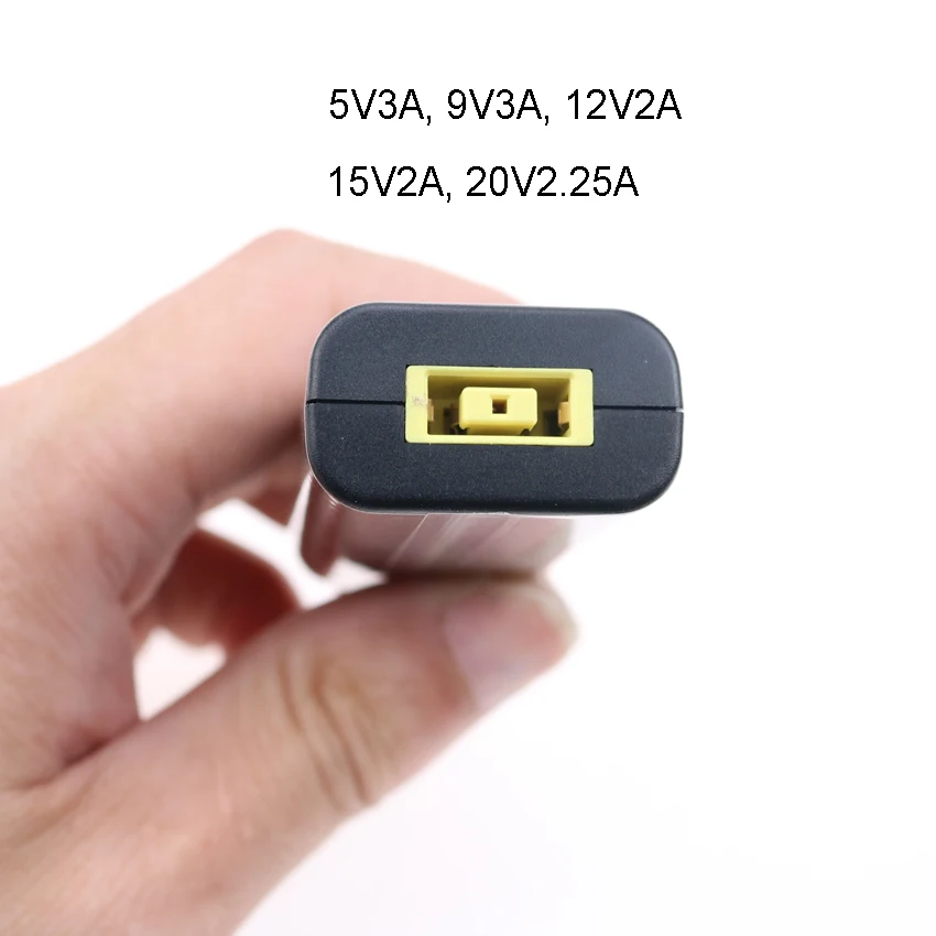 DC rodzaj usb C męski ładowarka sieciowa konwerter złącze adaptera dla Lenovo Dell Hp Asus zasilacz do laptopa 20V 3.25A kwadratowy wtyk żeński