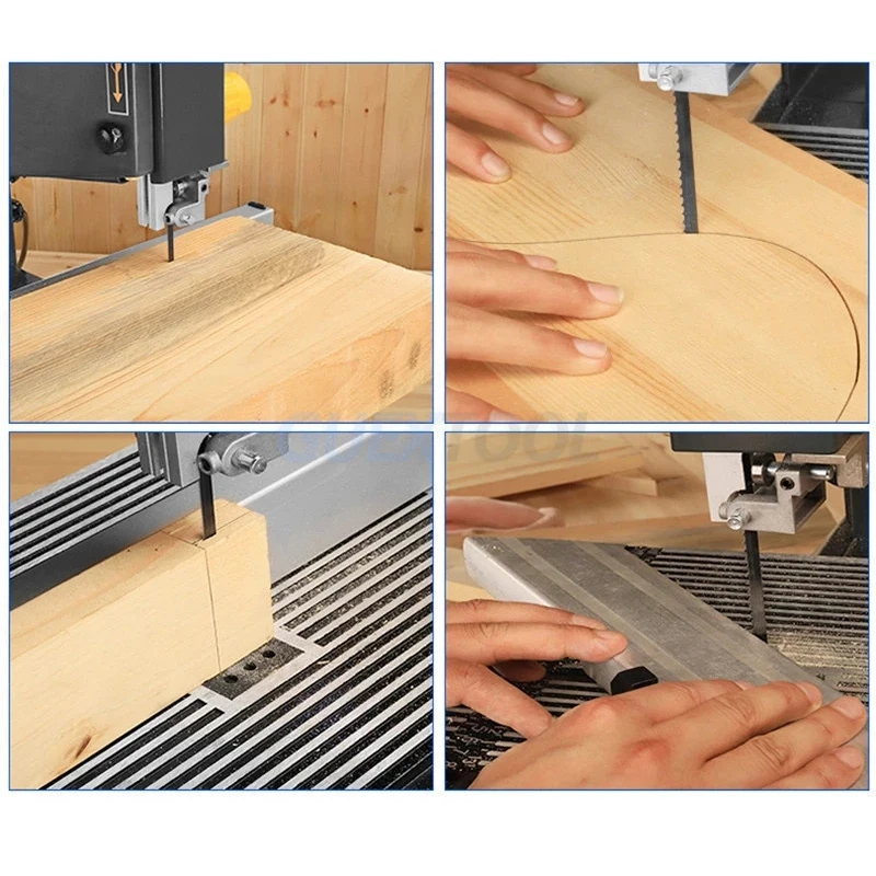 Woodworking Band Saw Machine Jigsaw Metal Cutting Rosary Open Pull FIower Small Home Band-saw Multifunction Saw Cut Tools