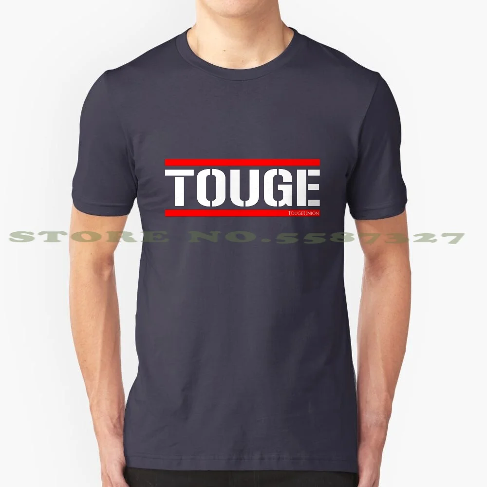 Touge Army White / Red 100% Pure Cotton T-Shirt Tougeunion Com Jdm Stance Drift Motor Logo Race Cars Ae86 Trueno Frs 5S 5C Army