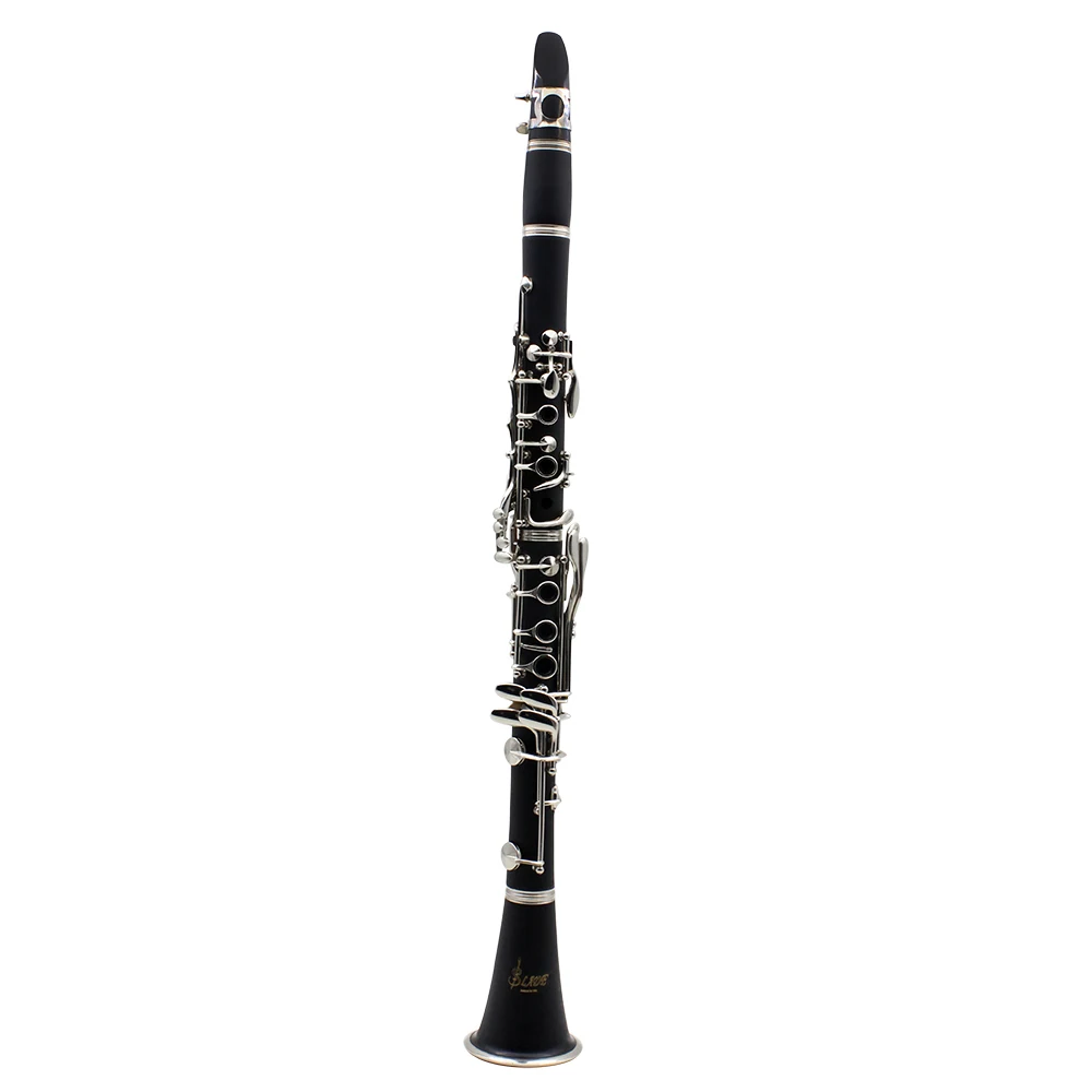 SLADE-Clarinete Baquelite Preto com Caixa, 17 Chaves, Bb Flat Tone, Instrumento Profissional de Sopros, Peças De Instrumentos Musicais