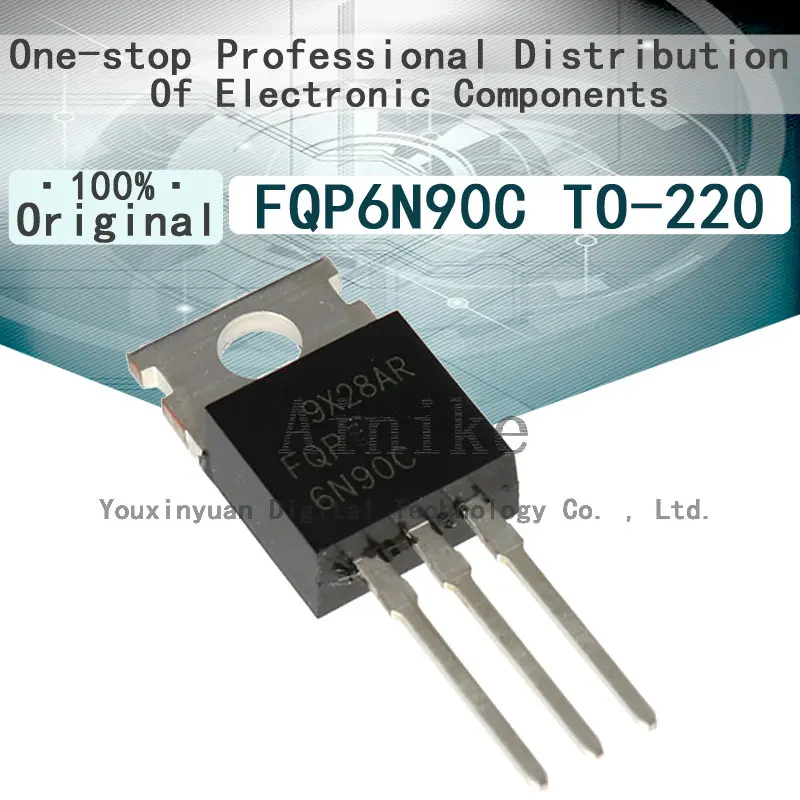 10/Pcs New Original FQP6N90C TO-220 N channel 6A 900V MOSFET IC triode