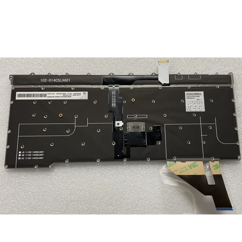 New US English Backlit Keyboard for Lenovo Thinkpad X1 Carbon 3rd Gen 20BS 20BT Backlight Teclado SM20G18605 00HT300