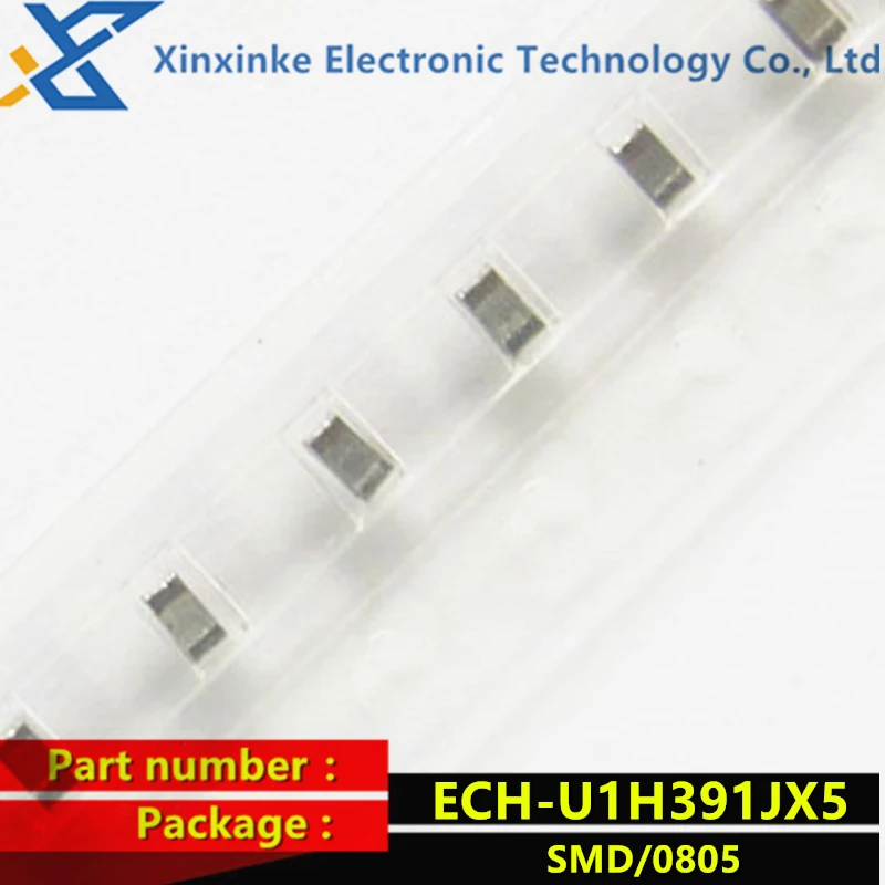 20PCS ECHU1H391JX5 Thin Film Capacitor 390pF 50VDC 5% 2% PPS FILM 0805 ECH-U1H391GX5 CBB Polyester Capacitor New Original