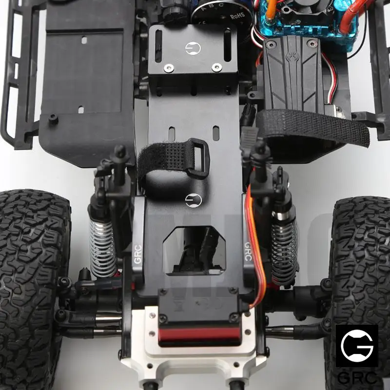 1/10 RC Crawler soporte de batería de centro de gravedad bajo batería de Metal/placa de reubicación Esc para Axial SCX10 II Ax90046 AX90047