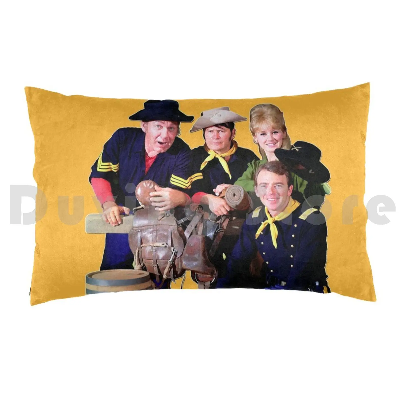 Retro Vintage F-Original Cast TributePillow case F Forrest Tucker Larry Storch Ken Berry Melody