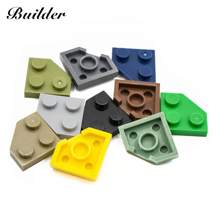 

Little Builder 26601 Building Blocks Technological Parts DIY 2x2 Wedge Plate 10pcs MOC Educational Compatible Toys for children