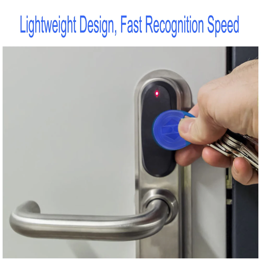 YiToo 10pcs 125KHz RFID Key Fobs Access Control Card for Door Access Control TK4100/EM4100 EM Token Tags, 5 Colors