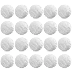 TOYMYTOY 24PCS Softball Plastic Golf White Outdoor Practice Balls Exercise Field Indoor Practice Balls Training Training Aids